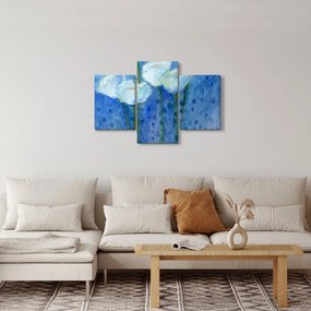 Obraz - Biele tulipány (90x60 cm)