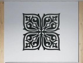 drevko Drevená mandala na stenu Radosť Rozmer obrazu: 32,5 x 32,5 cm, Farba dekorácie: Čierna