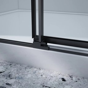 Gelco Gelco, DRAGON BLACK sprchové dvere rohový vchod 800 mm, číre sklo, GD4280B