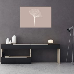Obraz - Béžové listy N⁰5 (90x60 cm)