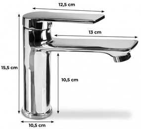 Erga Natalie, umývadlová batérie h-155, chrómová, ERG-YKA-BU.NATALI36-CHR