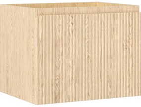 Mexen Rivel, kúpeľňová skrinka 60 cm, 1 zásuvka, drážkovaná, dub, 91A20-06047-1-BF81