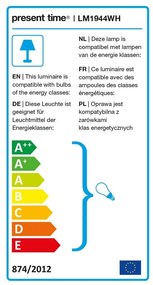 Stolová lampa v matnej bielej farbe Leitmotiv Decova