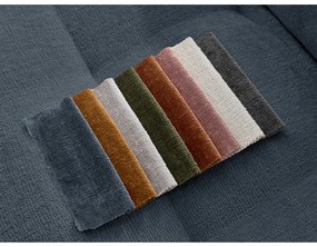 Tmavomodrá ženilková pohovka 237 cm Whesley – Bobochic Paris