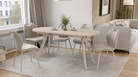 Mazzoni ALMO Kašmír / kašmírové nohy - OVÁLNY ROZKLADACÍ STÔL 120-220 cm PRE 10-12 OSÔB