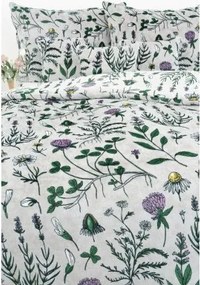 Obliečky mikroplyš Exclusive – Herbár svetlo sivý 140 × 200 cm, 70 x 90 cm