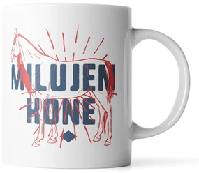 Sablio Hrnek Miluji koně - 890 ml - XXL