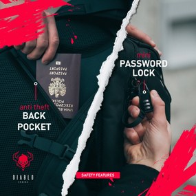 Batoh Diablo Chairs, čierny