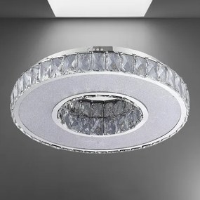 LED krištáľ strop svietidlo LUXERA 64398 ORAMA Ø44