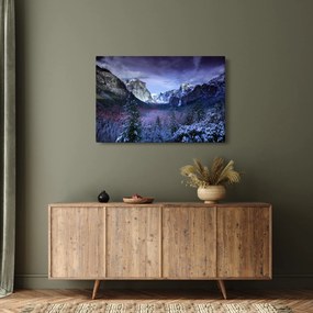Obraz zimnej horskej krajiny (90x60 cm)