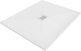 Mexen Hugo, obdĺžniková sprchová vanička SMC 110 x 100 cm, biela, biela krytka, 42101011-W