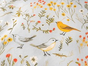 Obliečky z mikrovlákna SPRING BIRDS farebné Rozmer obliečky: 70 x 90 cm | 140 x 200 cm