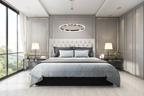 Toolight Loop, LED stropné svietidlo 79cm, 26W, diaľkové ovládanie, APP1549-CP, zlatá matná, OSW-06970