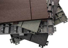 Gumová dlaždica STONE MOSAIC 30 x 30 cm, sivá MHEU5100182