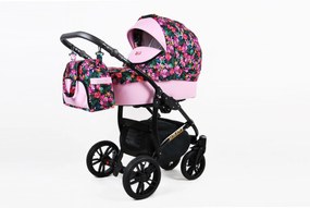 Kombinovaný kočárek Raf-pol Miracle - Candy hibiskus (2-kombinácia)
