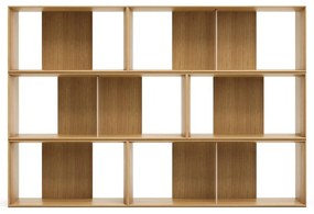 Modulárny policový systém v dekore duba v prírodnej farbe 6 ks 168x114 cm Litto – Kave Home