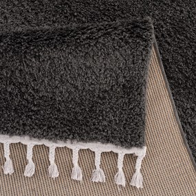 Dekorstudio Jednofarebný shaggy koberec PULPY antracitový Rozmer koberca: 160x230cm