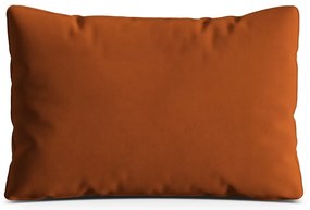 Terakotový zamatový vankúš na gauč Kemi – Cosmopolitan Design