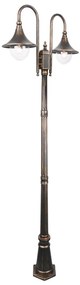 TK Lighting Vonkajšia lampa TALEZ 2xE27/15W/230V IP44 bronz patina TK6981