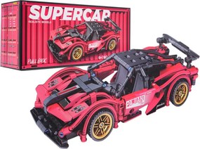 Stavebnica auta SUPERCAR No.J2013 červená - 482 dielikov