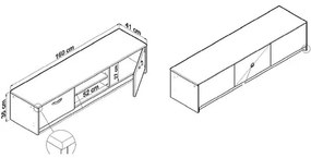 TV stolík REMUS - K028