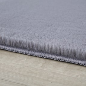 Ayyildiz, Kusový koberec Pouffy 5100 Grey kruh, 120x120 (priemer) kruh, šedá, obývacia izba