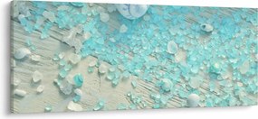 Obraz - Prímorská atmosféra v tyrkysových odtieňoch (120x50 cm)