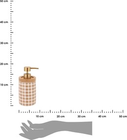 Dávkovač mydla Vichy, kombinácia farieb/so zlatými a drevenými prvkmi, 400 ml