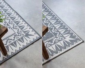 Obojstranný koberec Elle Decoration GEMINI Dynamic strieborný