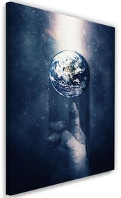 Gario Obraz na plátne Planéta Zem na prste - Gab Fernando Rozmery: 40 x 60 cm