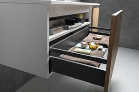 Sapho Sapho, LOREA skrinka 180x46x51,5cm (90+90cm), biela matná, LE090-3131-01