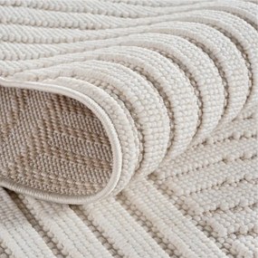 Koberec Helix geometrický, krémový kruh