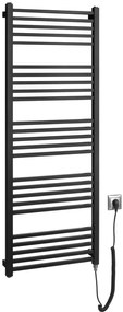 Sapho Sapho, METRO-E elektrické vykurovacie teleso, rovné, 500x1340 mm, 500 W, čierna matná, ME513B