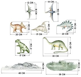 Sada nálepiek - Dinosaury 59 ks