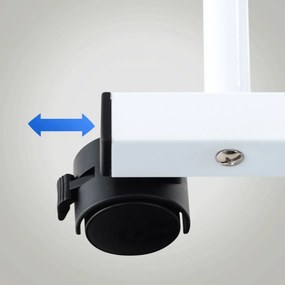 Stojace zrkadlo Evoir 317226 - 151x39x39 cm - Biela