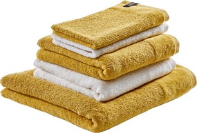 XXXLutz SADA FROTÉ UTERÁKOV, 70x140/50x100 cm, krémová, žltá, biela Schöner Wohnen - Kúpeľňový textil - 003021160402