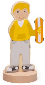 Bigjigs Toys magnetické obliekacie puzzle Športové aktivity