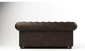 Tmavohnedá zamatová pohovka 184 cm Cambridge - Ropez