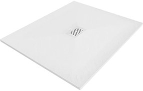 Mexen Hugo, obdĺžniková sprchová vanička SMC 130 x 100 cm, biela, biela krytka, 42101013-W