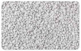 Bielo-sivá gumová kúpeľňová predložka 50x80 cm Leandra – douceur d'intérieur