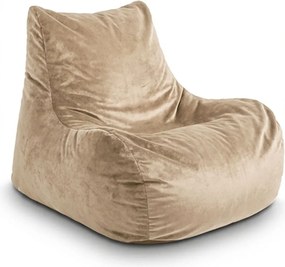 Sablio Sedací vak Bean SOFTY - Sand - 60 x 70 x 70 cm