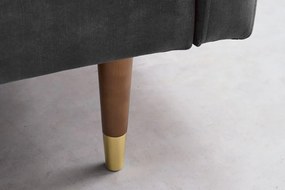 Rozkladacia pohovka Couture sivý mikrovelúr