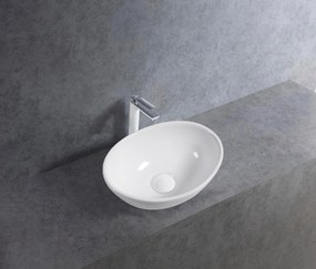 CERANO - Umývadlo keramické Minio - na dosku - čierna matná - 34,5x26 cm, CER-CER-477008