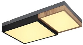 Globo 67286-30 - LED stropné svietidlo GUNDI LED/30W/230V hnedá/čierna