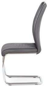 BONTEC Jedálenská stolička, sivá, látka, DCL-405 GREY2 Farba: Šedá