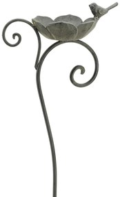 Exner GmbH Zapichovacie napájadlo pre vtáky Kara, 99x26 cm, kov, sivá
