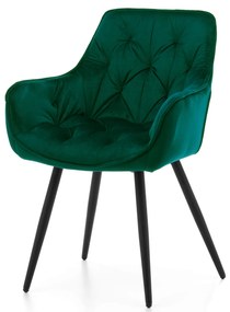 Jedálenská stolička siena velúr zelená | jaks