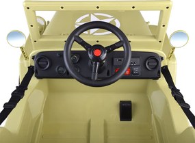JOKOMISIADA Elektrické vojenské auto Willys na akumulátor na diaľkové ovládanie čierne PA0263