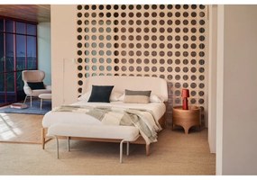 Dvojlôžková posteľ z jaseňového dreva s roštom v béžovo-prírodnej farbe 160x200 cm Octavia – Kave Home