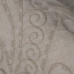 Taupe prešívaný pléd 180x260 cm – Ixia